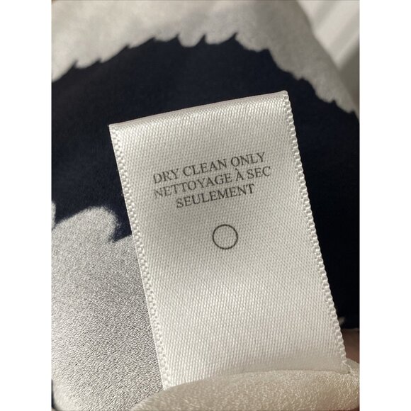 A.L.C. Size S Bexley Streaky Stripe Button Down Dress Silk Mini White Black $498 - Picture 9 of 10